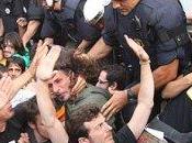 Represión policial acampadas Barcelona Lleida