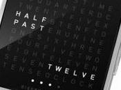 QlockTwo hora letras