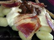 Gnocchis salsa queso chutney higos