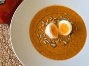 Crema templada calabacín tomate huevo toro