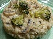 Risotto champiñones brócoli