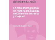 Publicación: actividad legislativa materia igualdad efectiva entre hombres mujeres Adoración Galera
