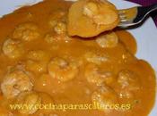 Langostinos salsa