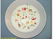 Sopa fría pepino yogur