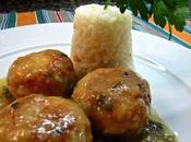 Albóndigas merluza salsa limón