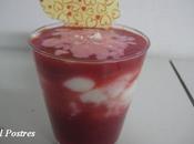 Fresas crema yogur queso