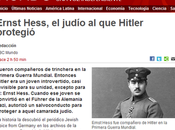 noticia curiosa: hitler protege temporalmente judío compañero armas guerra mundial