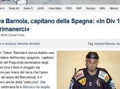 Hockey Hielo: Salva Barnola habla aficionados italianos, sobre triunfo Selección Español mundial.