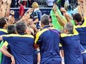 Equipo brasil celebró olímpico "padre nuestro" cancha