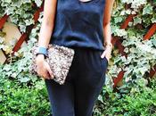 Black jumpsuit.