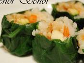 Sushi verduras, pescado crudo algas!