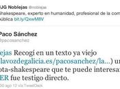 Paco Sánchez, propósito Shakespeare escritura como modo vida
