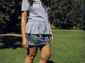 Peplum Navy