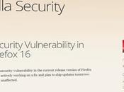 Mozilla deja distribuir Firefox 16.0 vulnerabilidad seguridad