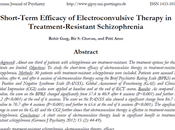 Eficacia corto plazo Terapia Electroconvulsiva Esquizofrenia resistente tratamiento Garg col.