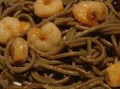 Spaghettis ajillo gambas