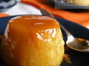 Flan cremoso arroz naranja