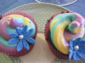 Cupcakes arco iris, para toque color