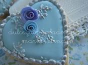 Galletas decoradas celeste-plata
