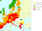 Ozono: Mapa valor objetivo para protección vegetación (Europa, 2010)