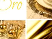 cuatro mesas navidad: four Christmas tables: Gold