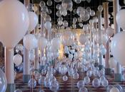 arte globos blancos