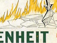Reseña Literatura Fahrenheit 451, Bradbury. «Temperatura papel libros enciende arde...»