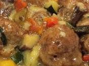Receta albóndigas salsa verduras