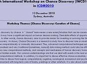 International Workshop Chance Discovery (IWCD10) CALL PAPERS