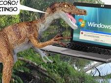 dinosaurios extinguieron culpa Windows Vista