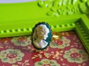 Anillo camafeo verde