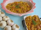 Fideuá salchicas pavo pollo