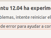 Como eliminar mensaje error interno Ubuntu 12.04