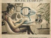 Publicidad Vintage Facebook, Twitter YouTube Skype