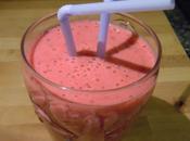 Batido fresas leche