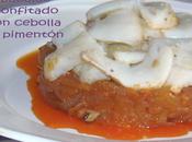 Bacalao confitado cebolla pimentón