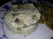 Risotto alcachofas acompañados boquerones fritos