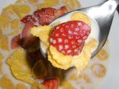 Desayuno Cornflakes Fresas Leche Soja