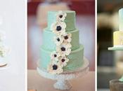 Pastel nupcial tonos verdes