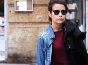 Double Denim Burgundy