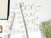 Diy: guirnalda luces letras diy: garnald bulbs cardboard letters.