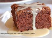 Bizcocho chocolate crema blanco baileys