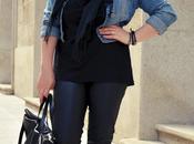 Black with Denim