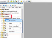 Creación Tablas SqlServer Modo grafico