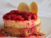 Mini cheesecake bizcocho limón fresas