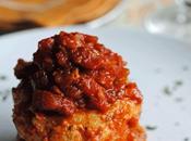 Pasteles bacalao salsa tomate