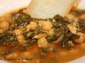 Espinacas garbanzos