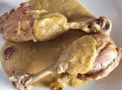 Muslos pollo salsa pistachos