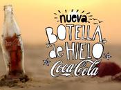 Coca-Cola botella hecha completamente hielo