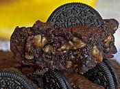 Brownie chocolate nueces oreo